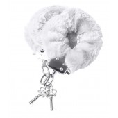 Наручники с белой меховой опушкой - ToyFa - купить с доставкой в Хабаровске