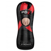 Мастурбатор-вагина Vibrating Pussy Stroker с вибрацией - Pipedream - в Хабаровске купить с доставкой