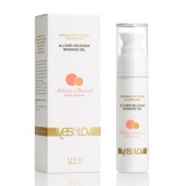 Универсальный массажный гель-смазка Allover Delicious Massage Gel с ароматом персика и аброкоса - 50 мл. - YESforLOV - купить с доставкой в Хабаровске