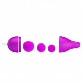 Лиловое вагинальное яйцо с утяжеляющими шариками Kegel Ball - Baile