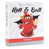 Стимулирующий презерватив-насадка Roll   Ball Cherry - Sitabella - купить с доставкой в Хабаровске
