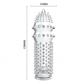 Закрытая прозрачная насадка Crystal sleeve - 14,2 см. - Erowoman-Eroman - в Хабаровске купить с доставкой