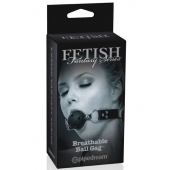 Черный кляп с дырочками Breathable Ball Gag - Pipedream - купить с доставкой в Хабаровске