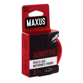 Ультратонкие презервативы в железном кейсе MAXUS Sensitive - 3 шт. - Maxus - купить с доставкой в Хабаровске