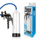 Прозрачная вакуумная помпа Sex Expert с насосом - Sex Expert - в Хабаровске купить с доставкой