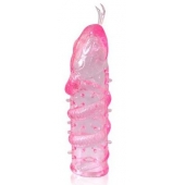 Закрытая рельефная насадка Crystal sleeve snakes в виде змеи с усиками - 14 см. - Erowoman-Eroman - в Хабаровске купить с доставкой