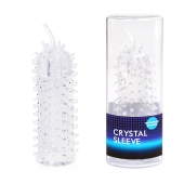 Закрытая рельефная насадка Crystal sleeve с усиками - 12 см. - Erowoman-Eroman - в Хабаровске купить с доставкой