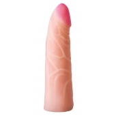 Фаллическая насадка на трусики харнесс - 17,5 см. - LOVETOY (А-Полимер) - купить с доставкой в Хабаровске