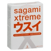 Ультратонкие презервативы Sagami Xtreme SUPERTHIN - 3 шт. - Sagami - купить с доставкой в Хабаровске