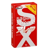 Утолщенные презервативы Sagami Xtreme Feel Long с точками - 10 шт. - Sagami - купить с доставкой в Хабаровске
