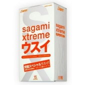 Ультратонкие презервативы Sagami Xtreme SUPERTHIN - 15 шт. - Sagami - купить с доставкой в Хабаровске
