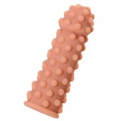 Телесная реалистичная насадка KOKOS Extreme Sleeve 02 с дополнительной стимуляцией - 12,7 см. - KOKOS - в Хабаровске купить с доставкой