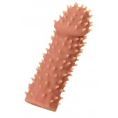 Телесная реалистичная насадка KOKOS Extreme Sleeve 07 с дополнительной стимуляцией - 12,7 см. - KOKOS - в Хабаровске купить с доставкой