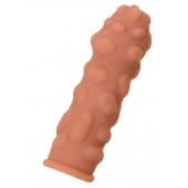 Телесная реалистичная насадка KOKOS Extreme Sleeve 11 с дополнительной стимуляцией - 12,7 см. - KOKOS - в Хабаровске купить с доставкой