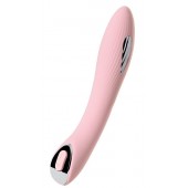 Розовый силиконовый вибратор с электростимуляцией TESLA G-POINT - 21 см. - ToyFa - купить с доставкой в Хабаровске