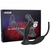 Черная анальная пробка NEXUS SIMUL8 с фиксацией на теле кольцами - Nexus Range - в Хабаровске купить с доставкой