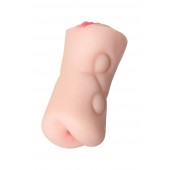 Телесный двусторонний мастурбатор Rich Fruit - вагина и анус - ToyFa - в Хабаровске купить с доставкой