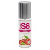 Смазка на водной основе S8 Flavored Lube со вкусом вишни - 125 мл. - Stimul8 - купить с доставкой в Хабаровске
