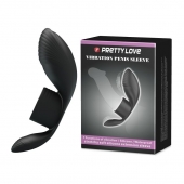 Черное кольцо на пенис с вибрацией Vibration Penis Sleeve - Baile - в Хабаровске купить с доставкой