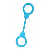 Голубые силиконовые наручники A-Toys без ключа - A-toys - купить с доставкой в Хабаровске