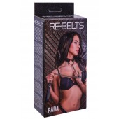 Черный поводок и чокер с кольцом Rada - Rebelts - купить с доставкой в Хабаровске