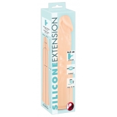 Телесная насадка-удлинитель Silicone Extension - 19 см. - Orion - в Хабаровске купить с доставкой