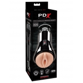 Телесный вибромастурбатор-вагина Cock Compressor Vibrating Stroker - Pipedream - в Хабаровске купить с доставкой