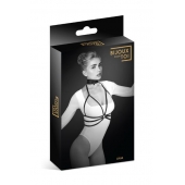 Черная упряжь на грудь Julia - Bijoux Pour Toi - купить с доставкой в Хабаровске