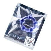 Фиолетовое эрекционное кольцо на пенис с бусинами - Штучки-дрючки - в Хабаровске купить с доставкой