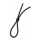 Черное лассо на пенис с одной бусиной - A-toys - в Хабаровске купить с доставкой