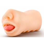 Телесный мастурбатор-ротик с язычком Oral Anne - Blush Novelties - в Хабаровске купить с доставкой