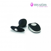 Черная пробка Mystim Rocking Vibe S с возможностью подключения к электростимулятору - 9,7 см. - MyStim - купить с доставкой в Хабаровске