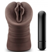 Коричневый мастурбатор-вагина Alexis - Blush Novelties - в Хабаровске купить с доставкой