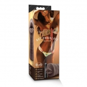 Коричневый мастурбатор-ротик Heather - Blush Novelties - в Хабаровске купить с доставкой