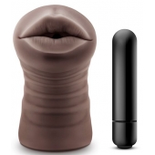 Коричневый мастурбатор-ротик Heather - Blush Novelties - в Хабаровске купить с доставкой