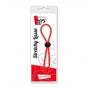 Красное эрекционное лассо с одной бусиной-утяжкой STRETCHY THIN LASSO - Dream Toys - в Хабаровске купить с доставкой