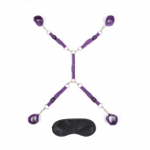 Фиолетовый набор фиксаций на кровати Classic Bedspreader - Lux Fetish - купить с доставкой в Хабаровске