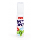 Гель-смазка Tutti-frutti со вкусом сладкой мяты - 30 гр. - Биоритм - купить с доставкой в Хабаровске