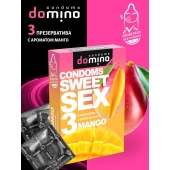 Презервативы для орального секса DOMINO Sweet Sex с ароматом манго - 3 шт. - Domino - купить с доставкой в Хабаровске