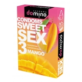 Презервативы для орального секса DOMINO Sweet Sex с ароматом манго - 3 шт. - Domino - купить с доставкой в Хабаровске