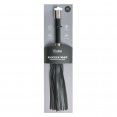 Черная плеть Easytoys Flogger With Metal Grip - 38 см. - Easy toys - купить с доставкой в Хабаровске