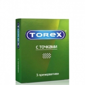 Текстурированные презервативы Torex  С точками  - 3 шт. - Torex - купить с доставкой в Хабаровске