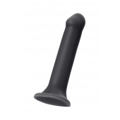Черный фаллос на присоске Silicone Bendable Dildo XL - 20 см. - Strap-on-me - купить с доставкой в Хабаровске