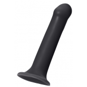 Черный фаллос на присоске Silicone Bendable Dildo XL - 20 см. - Strap-on-me - купить с доставкой в Хабаровске