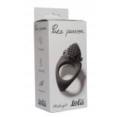 Черное эрекционное виброкольцо Pure Passion Midnight - Lola Games - в Хабаровске купить с доставкой