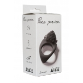 Черное эрекционное виброкольцо Pure Passion Sunset - Lola Games - в Хабаровске купить с доставкой
