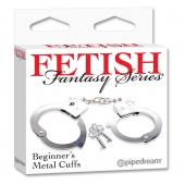 Металлические наручники Beginner s Metal Cuffs - Pipedream - купить с доставкой в Хабаровске