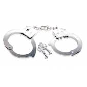 Металлические наручники Beginner s Metal Cuffs - Pipedream - купить с доставкой в Хабаровске