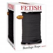 Черная веревка для связывания Bondage Rope - 60,9 м. - Pipedream - купить с доставкой в Хабаровске