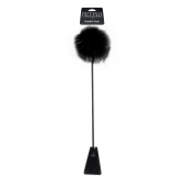 Черный стек Feather Crop с пуховкой на конце - 53,3 см. - Pipedream - купить с доставкой в Хабаровске